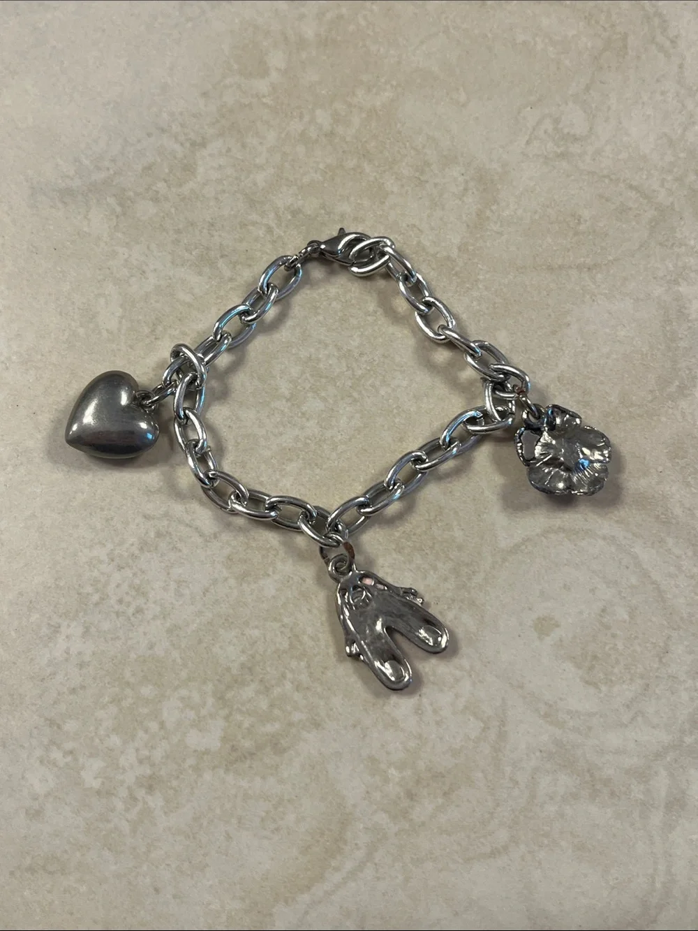 Kids Silver Ballet Charm Bracelet